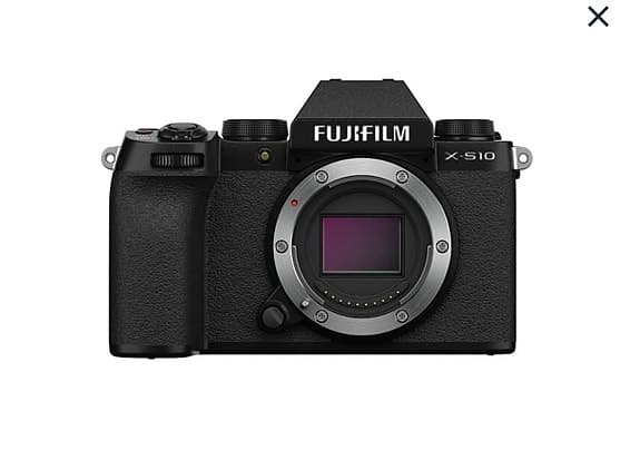 Helt nya Fujifilm X-S10 digital systemkamera svart