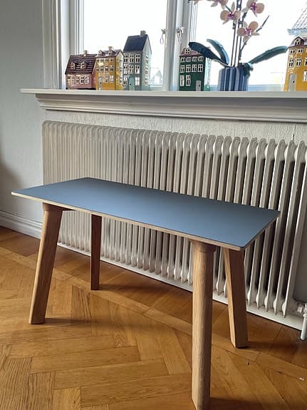 CPH Deux 215 2.0 Bänk 75 cm, Stone Grey / Vattenbaserad Lackad Ek