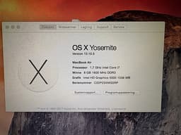 Apple MacBook Air laptop 13 tum silver