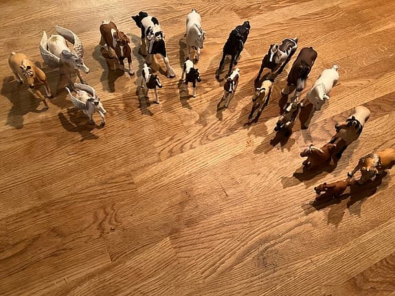 Schleich leksakshästar figurer