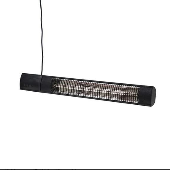 Wishco terrassvärmare svart 2000 watt