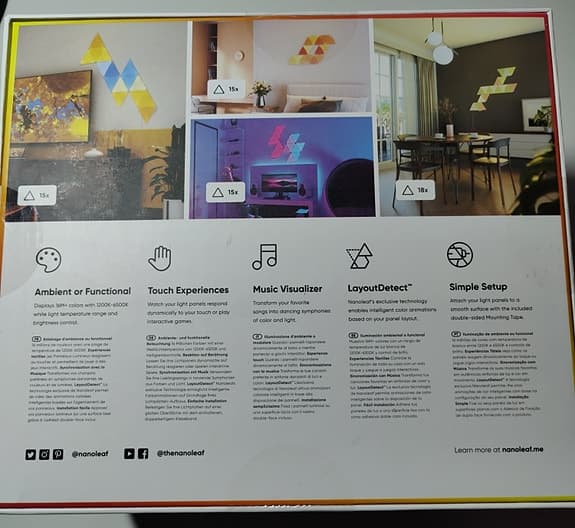 Nanoleaf Shapes Triangles starter kit ljuspaneler - NYTT