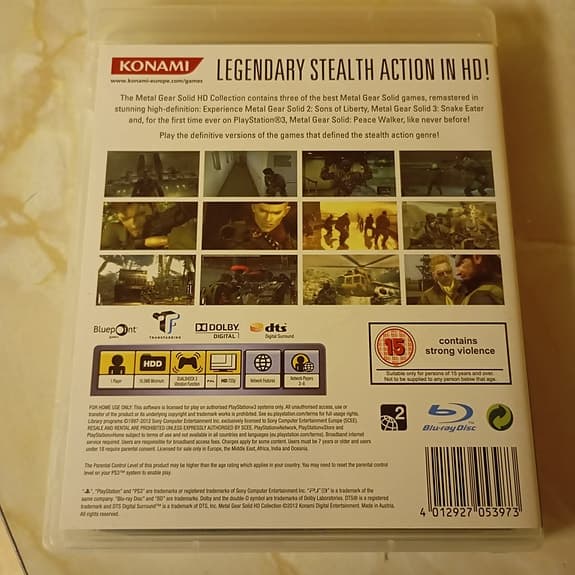 Metal Gear Solid HD Collection till Ps3