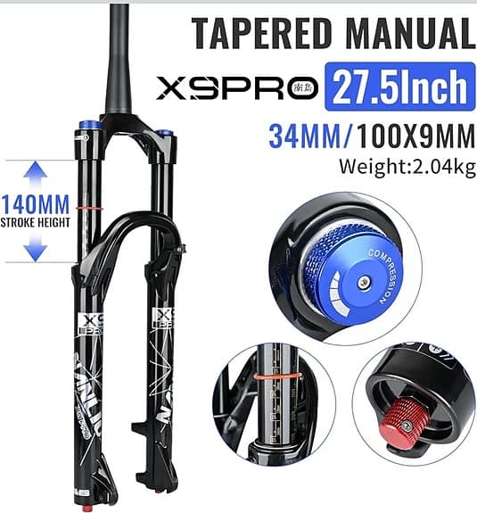 MTB framgaffel med dämpning