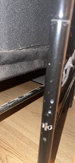 Rumsavdelare vikbar skärm svart metall