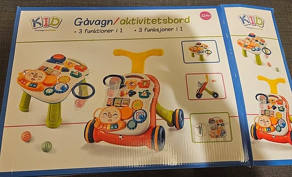 Gåvagn och akvtivitetsbord