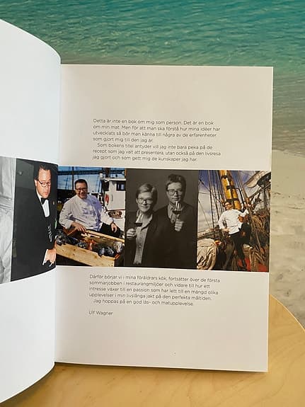 Signerad kokbok Minnen och menyer, av Ulf Wagner, ny!