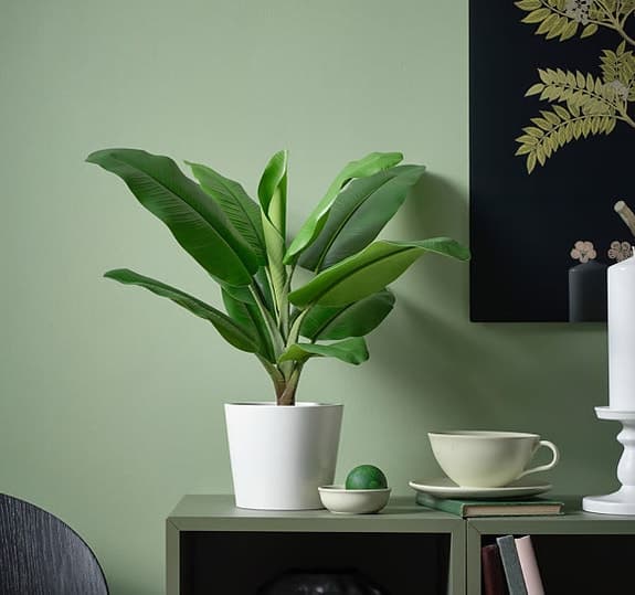 Konstgjord bananplanta – 2 st (nya)