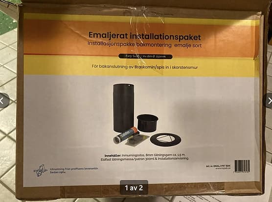 Installationspaket för kamin