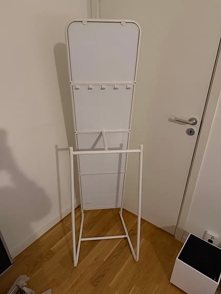 IKEA KNAPPER golvspegel vit 48x160 cm