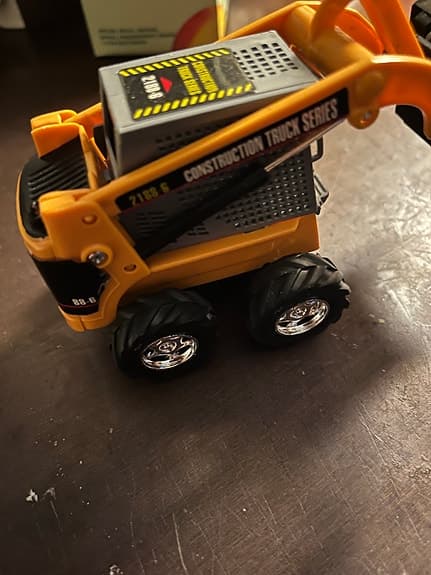 Leksaksfordon byggmaskiner set gul plast