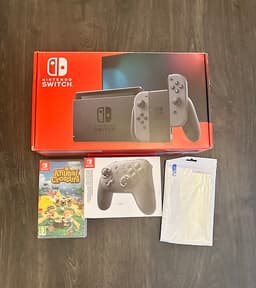 Nintendo Switch spelkonsol med Pro Controller och spel