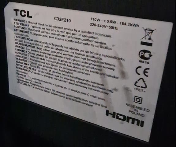 TCL 32" TV
