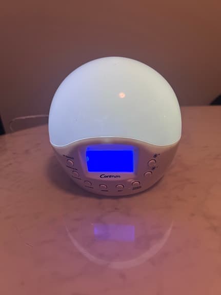 Centrum väckarklockan med ljus