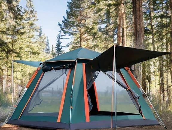 Automatiskt vattentät Familjetält för Camping – 4–6 Personer