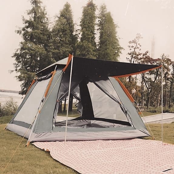 Automatiskt vattentät Familjetält för Camping – 4–6 Personer