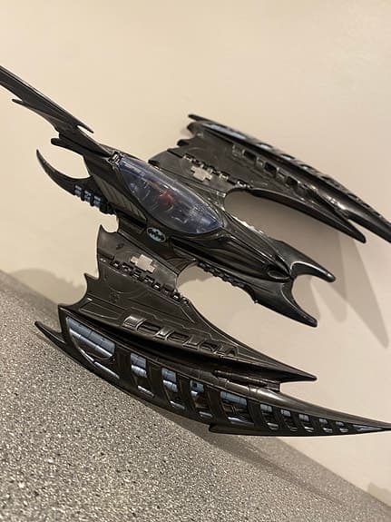 Batman leksaksfordon med figur svart