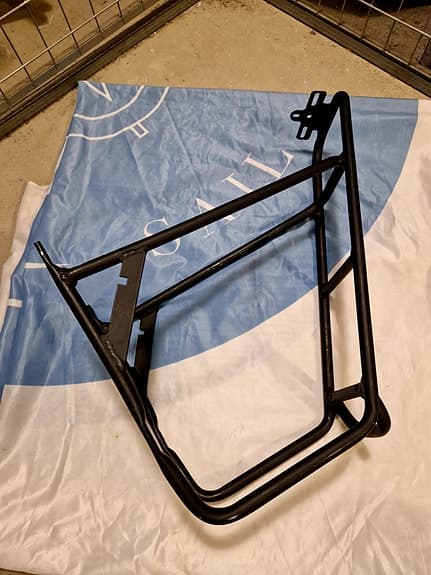 elektrisk Cykel pakethållare bak svart aluminium