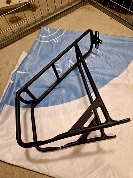 elektrisk Cykel pakethållare bak svart aluminium