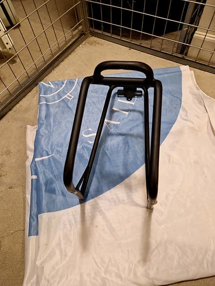 elektrisk Cykel pakethållare bak svart aluminium