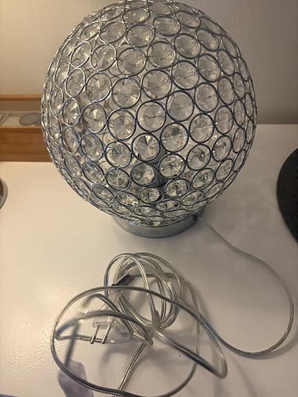 &Tradition bordslampa klotformad metall och glas