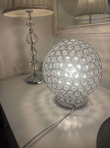 &Tradition bordslampa klotformad metall och glas