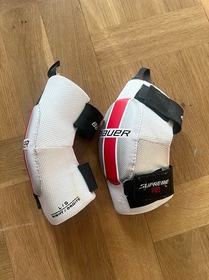Bauer Supreme benskydd och armbågsskydd ishockey junior