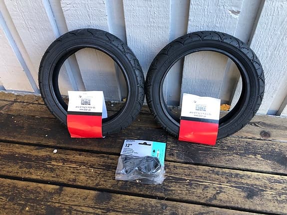 12" Tum Cykeldäck med Slang (Nya)