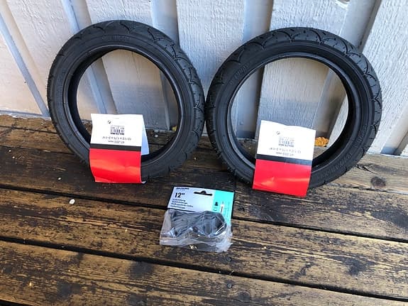 12" Tum Cykeldäck med Slang (Nya)