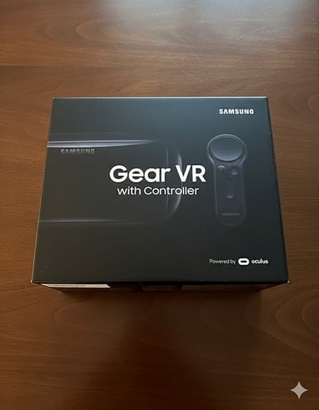 Samsung Gear VR med handkontroll VR-headsett svart