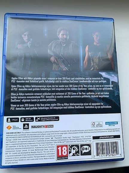 Sony The Last of Us Part II Remastered Playstation 5 spel