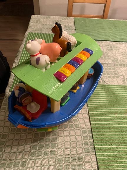 Fisher-Price leksaksbåt med djur