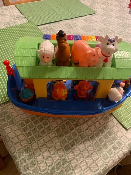 Fisher-Price leksaksbåt med djur