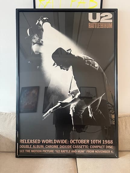 U2 – Rattle and Hum (1988) – original affisch / poster