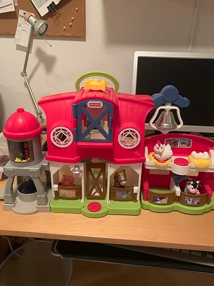 Fisher-Price Little People leksaksbondgård plast flerfärgad