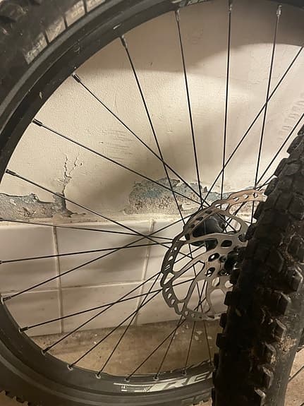 Cykelhjul set med kassett och skivor