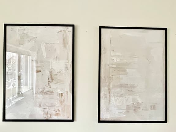 Desenio tavlor abstrakt motiv med svarta ramar