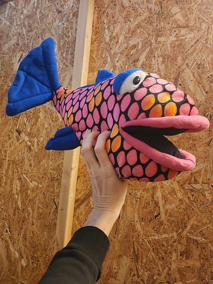 En stor fisk! Mjukis gosedjur