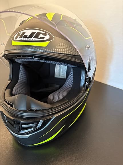 HJC CS-15 integralhjälm XS svart/gul moped/mc hjälm