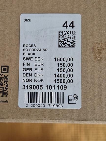 Nya rullskridskor 44 + protective set