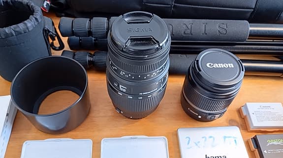 Canon EOS 700D + Teleobjektiv + GOPRO HERO 3+ gigantisk tillbehör toppskick