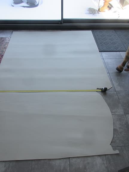 Möbeltyg Vinyl Grå med foder 127x220 cm