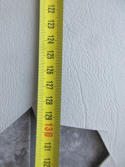 Möbeltyg Vinyl Grå med foder 127x220 cm