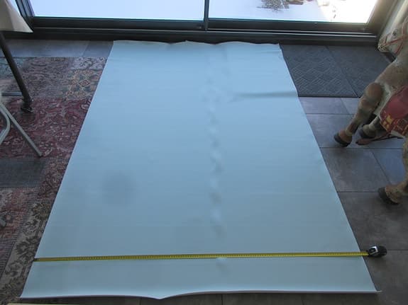 Möbeltyg Vinyl Turkosblå138x207 cm.