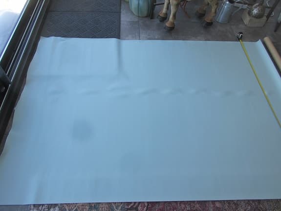 Möbeltyg Vinyl Turkosblå138x207 cm.