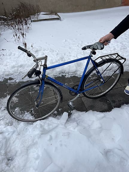 Crescent herrcykel stadscykel 28" M blå