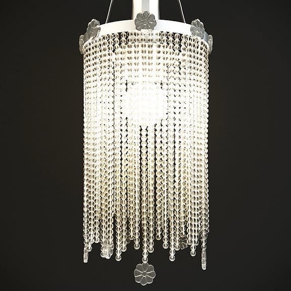 Nyskick! Klassisk taklampa IKEA Stockholm Söder. Glasprismor!