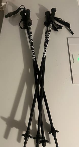 Skidstavar svarta 90 cm - 2 par