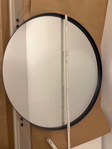 Decotique edge spegel svart 60 cm från Royal design