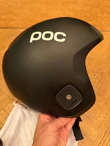 POC skidhjälm svart med chin skydd